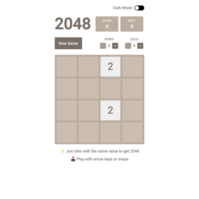 React 2048